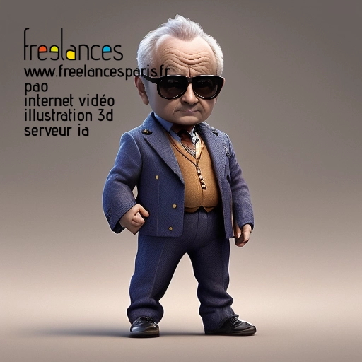 Pao mise en page internet vidéo illustration 3d serveur image IA générative AI freelance paris studio de création magazines 95GNBUD1